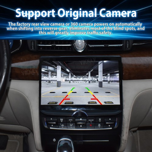 10.4 Inch Touch Screen Android System Car Radio For Maserati Quattroporte 2013-2017 Wireless Apple Carplay Multimedia Player GPS Navigation Head Unit(128GB)