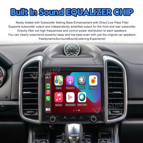 8.8 Inch Car Radio For Porsche Cayenne 2010-2017 Android System Auto Stereo Wireless Carplay GPS Navigation Multimedia Player Touch Screen Head Unit (64GB)