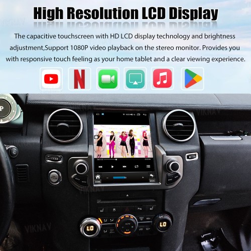 Viknav Android Radio For Land Rover Discovery 4 LR4 2009-2021 Multimedia Player GPS Navigation Stereo Wireless Carplay Android Auto Touch Screen