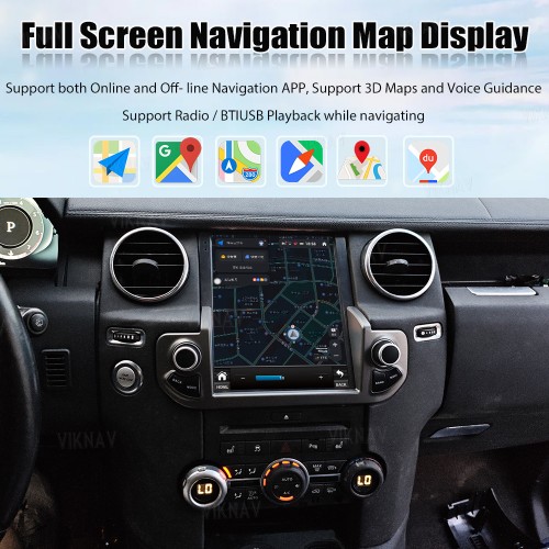 Viknav Android Radio For Land Rover Discovery 4 LR4 2009-2021 Multimedia Player GPS Navigation Stereo Wireless Carplay Android Auto Touch Screen