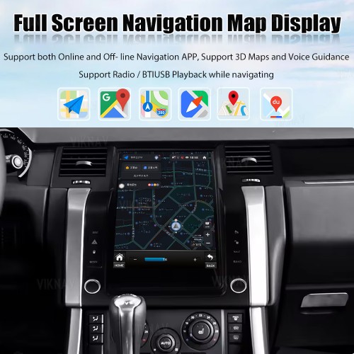 Viknav Android Radio For Land Rover Range Rover L320 2005-2009 Multimedia Player GPS Navigation Stereo Wireless Carplay Android Auto Touch Screen
