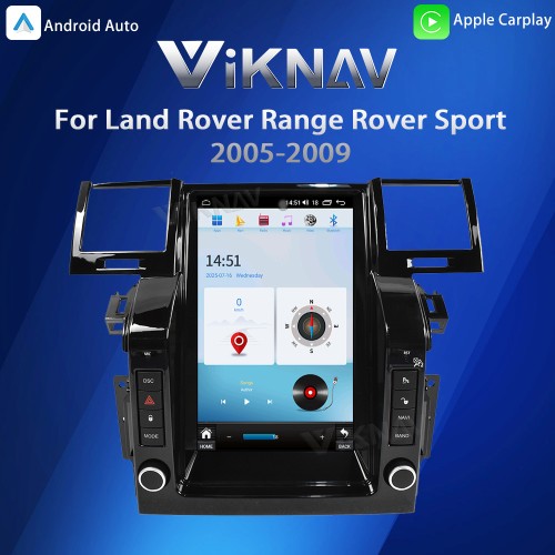 Viknav Android Radio For Land Rover Range Rover L320 2005-2009 Multimedia Player GPS Navigation Stereo Wireless Carplay Android Auto Touch Screen