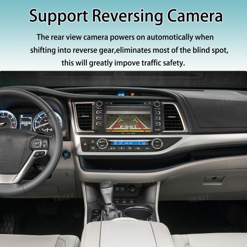 Viknav Linux Interface Box for Toyota Highlander 2015-2018 Wireless CarPlay Android Auto GPS Navigatipn Original Car Radio Screen