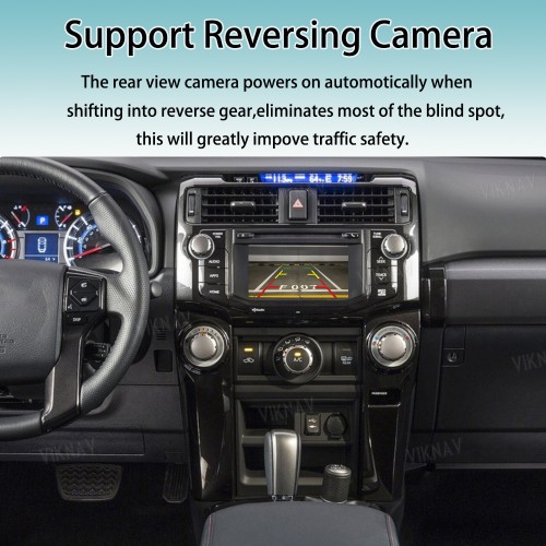 Viknav Linux Interface Box for Toyota 4Runner 2015-2019 Wireless CarPlay Android Auto GPS Navigatipn Original Car Radio Screen