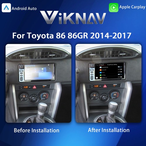 Viknav Linux Interface Box for Toyota 86 86GR 2014-2017 Wireless CarPlay Android Auto GPS Navigatipn Original Car Radio Screen