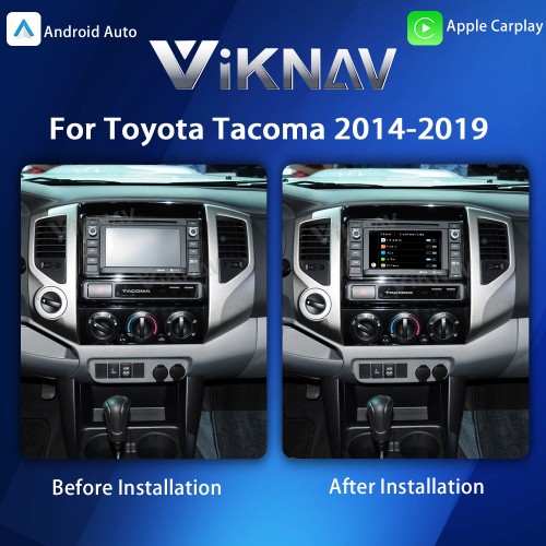 Viknav Linux Interface Box for Toyota Tacoma 2014-2019 Wireless CarPlay Android Auto GPS Navigatipn Original Car Radio Screen