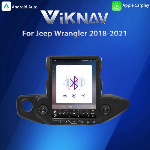 ViKNAV 12.1 Inch Android Car Radio For Jeep Wrangler 2018-2021 Multimedia Player Carplay Screen Navigation Head Unit