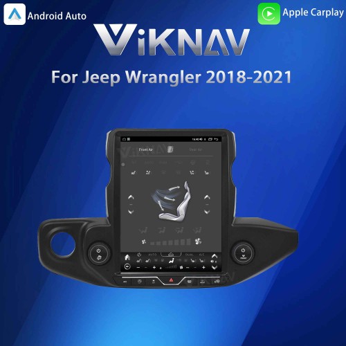 ViKNAV 12.1 Inch Android Car Radio For Jeep Wrangler 2018-2021 Multimedia Player Carplay Screen Navigation Head Unit