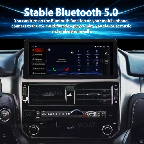 Viknav 12.3 Inch Touch Screen Car Radio For Lexus GX 2009-2022 Upgrade Android Head Unit Wirless Carplay GPS Navigation Player Autoradio Replacement