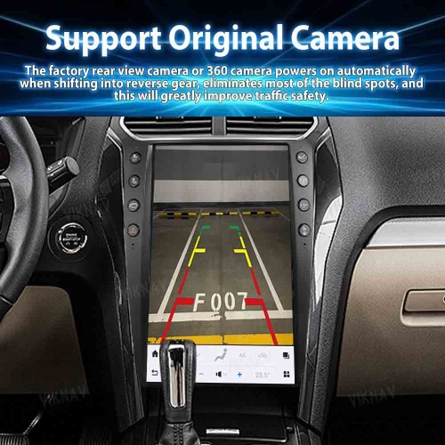 ViKNAV 14.4 Inch Android For Ford Explorer 2011-2019 Car Radio Multimedia DVD Player Qualcomm Snapdragon GPS Navigation Carplay Stereo Tape Recorder Head Unit