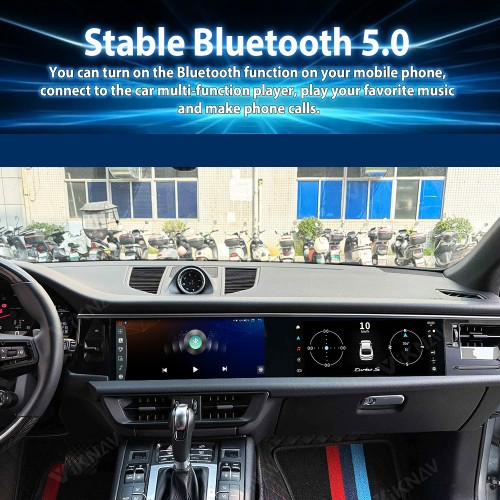 Android System Car Stereo Radio For Porsche Cayenne 2018-2023 Auto Stereo Wireless Carplay GPS Navigation Multimedia Player 128GB Dual 12.3 Inch Touch Screen