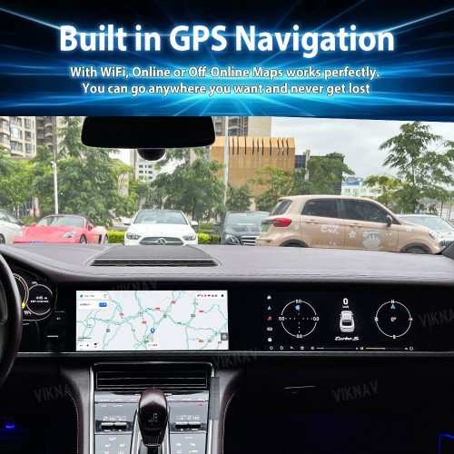 Android System Car Stereo Radio For Porsche Panamera 2017-2023 Auto Stereo Wireless Carplay GPS Navigation Multimedia Player Dual 12.3 Inch Touch Screen 128GB