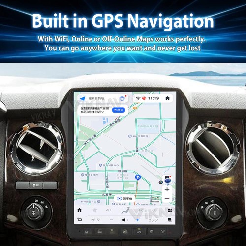 Viknav Car Radio For Ford F250 F350 2013-2016 Touch Stereo Screen GPS Navigation Carplay Multimedia Player Head Unit