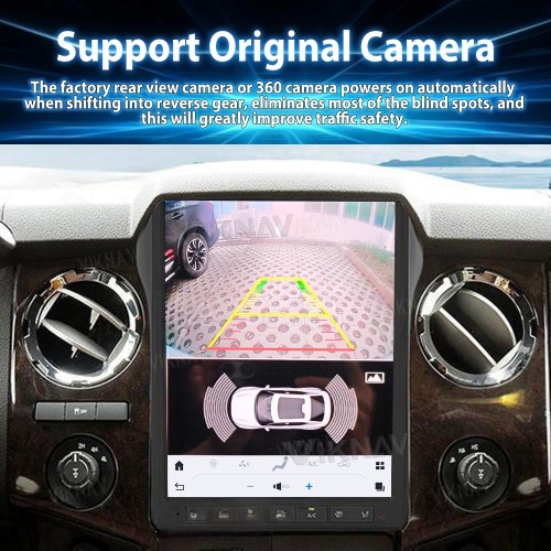 Viknav Car Radio For Ford F250 F350 2013-2016 Touch Stereo Screen GPS Navigation Carplay Multimedia Player Head Unit