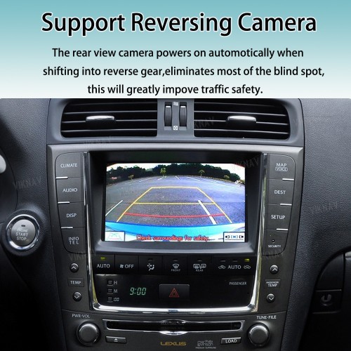 Viknav Android 13 Interface Box for Lexus IS 2005-2023 Wireless CarPlay Decoder Android Auto GPS Navigatipn  Original Car Radio Screen