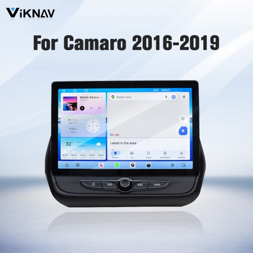 Viknav 12" Touch Screen Car Radio For Chevrolet Camaro 2016 2017 2018 2019 Multimedia Player Android Auto GPS Navigation Wireless Carplay (OEM 8 Inch))