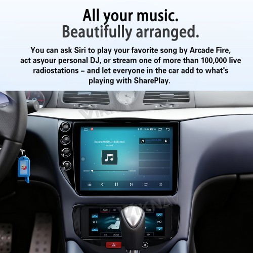 Android System 10 Inch Car Radio For  Maserati GT GC GranTurismo 2007-2017 Auto Stereo Wireless Carplay GPS Navigation Multimedia Player LHD Touch Screen 128GB(Black)