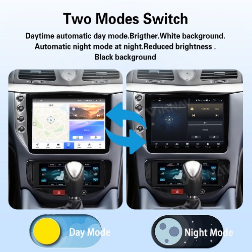 Android System 10 Inch Car Radio For Maserati GranTurismo GT GC 2007-2017 Auto Stereo Wireless Carplay GPS Navigation Multimedia Player LHD Touch Screen 128GB With AC panel (Silvery+AC)