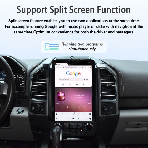 Viknav 14.4 Inch Car Radio Android 13 For Ford F150 2015-2020 Stereo Wireless Carplay Android Auto Touch Screen GPS Navigation Multimedia player 128GB