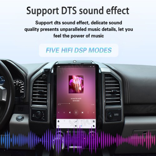 Viknav 14.4 Inch Car Radio Android 13 For Ford F150 2015-2020 Stereo Wireless Carplay Android Auto Touch Screen GPS Navigation Multimedia player 128GB