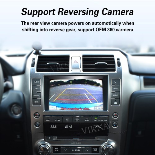 Viknav Linux Interface Box for Lexus GX 2009-2023 Wireless CarPlay Decoder Android Auto GPS Navigation Original Car Radio Screen