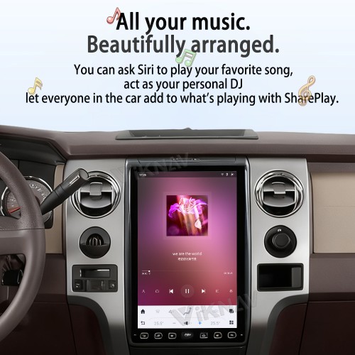 Viknav 14.4 Inch Car Radio Android For Ford F150 2009-2012 Stereo Wireless Carplay Android Auto Touch Screen GPS Navigation Multimedia player 128GB