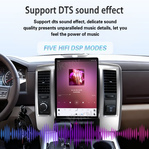 Viknav 13.8 Inch Touch Screen Car Radio For Dodge Ram 2008-2012 Upgrade Android Head Unit Wirless Carplay GPS Navigation Player Autoradio Replacement