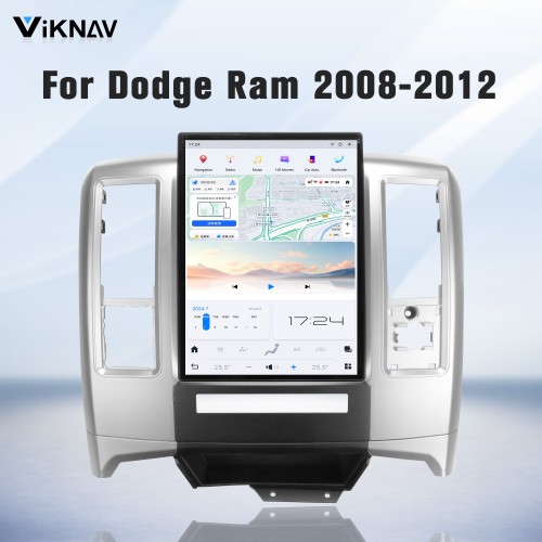 Viknav 13.8 Inch Touch Screen Car Radio For Dodge Ram 2008-2012 Upgrade Android Head Unit Wirless Carplay GPS Navigation Player Autoradio Replacement