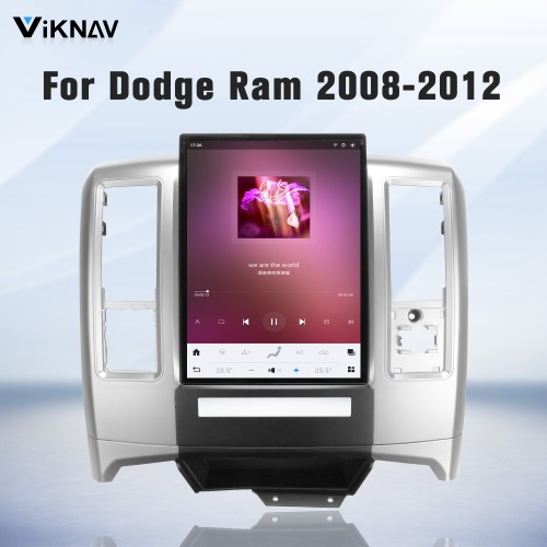 Viknav 13.8 Inch Touch Screen Car Radio For Dodge Ram 2008-2012 Upgrade Android Head Unit Wirless Carplay GPS Navigation Player Autoradio Replacement