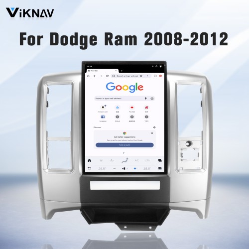 Viknav 13.8 Inch Touch Screen Car Radio For Dodge Ram 2008-2012 Upgrade Android Head Unit Wirless Carplay GPS Navigation Player Autoradio Replacement