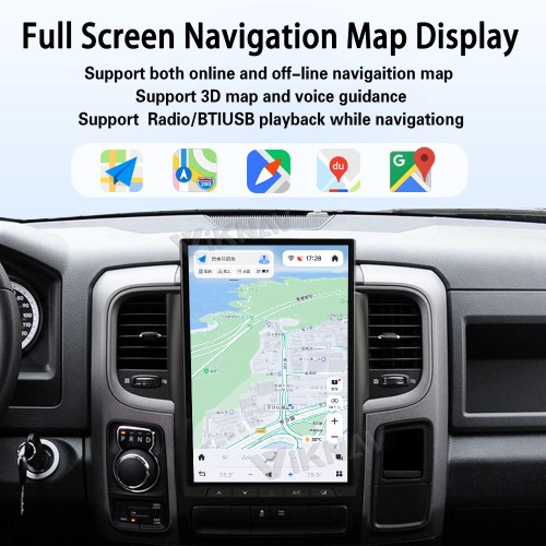 Viknav 14.4 Inch Touch Screen Car Radio For Dodge Ram 2013-2018 Upgrade Android Head Unit Wirless Carplay GPS Navigation Player Autoradio Replacement