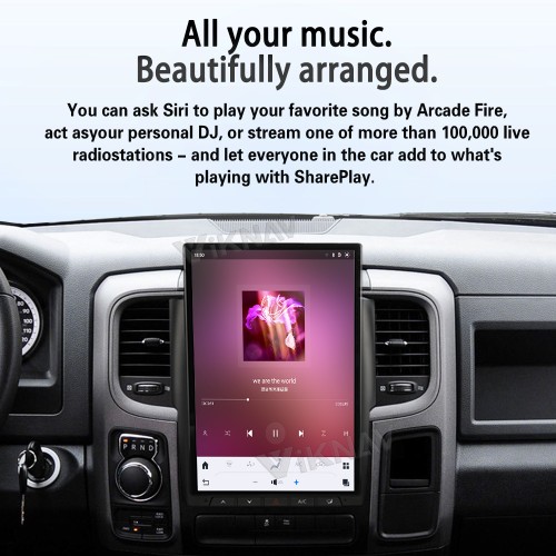 Viknav 14.4 Inch Touch Screen Car Radio For Dodge Ram 2013-2018 Upgrade Android Head Unit Wirless Carplay GPS Navigation Player Autoradio Replacement