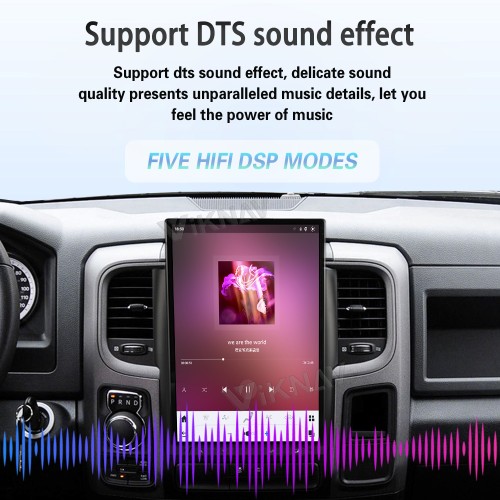 Viknav 14.4 Inch Touch Screen Car Radio For Dodge Ram 2013-2018 Upgrade Android Head Unit Wirless Carplay GPS Navigation Player Autoradio Replacement