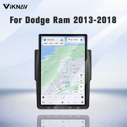 Viknav 14.4 Inch Touch Screen Car Radio For Dodge Ram 2013-2018 Upgrade Android Head Unit Wirless Carplay GPS Navigation Player Autoradio Replacement