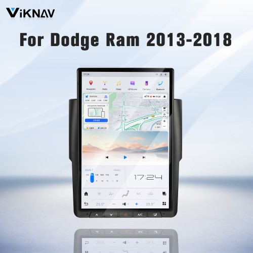 Viknav 14.4 Inch Touch Screen Car Radio For Dodge Ram 2013-2018 Upgrade Android Head Unit Wirless Carplay GPS Navigation Player Autoradio Replacement