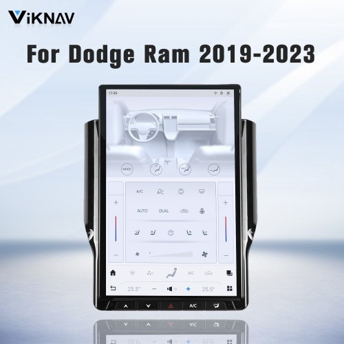 Viknav 14.4 Inch Touch Screen Car Radio For Dodge Ram 2019-2023 Upgrade Android Head Unit Wirless Carplay GPS Navigation Player Autoradio Replacement
