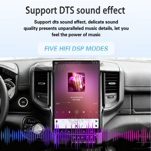 Viknav 14.4 Inch Touch Screen Car Radio For Dodge Ram 2019-2023 Upgrade Android Head Unit Wirless Carplay GPS Navigation Player Autoradio Replacement