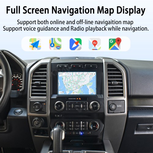 Upgrade Android Box For Ford F150 2015-2022 Wireless Carplay Touch Screen GPS Navigation Multimedia player Auto Stereo Head Unit SYNC2 and SYNC3