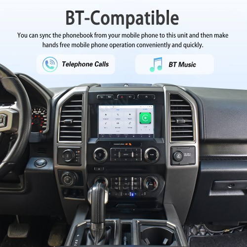 Upgrade Android Box For Ford F150 2015-2022 Wireless Carplay Touch Screen GPS Navigation Multimedia player Auto Stereo Head Unit SYNC2 and SYNC3