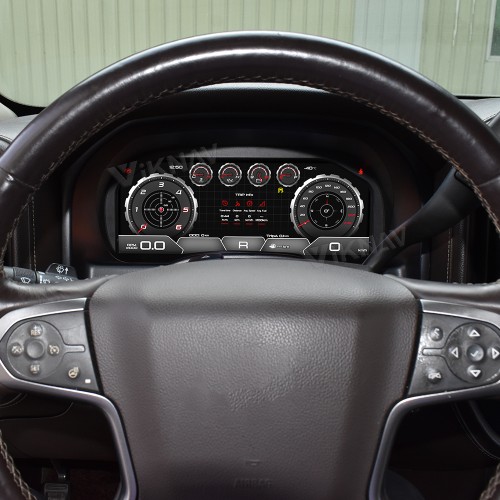 Viknav 13 Inch Car Digital Cluster For Chevrolet Silverado GMC SIERRA 2014 2015 2016 2017 2018 LCD Car Digital Speedometer Dashboard Panel Instrument Panel Virtual Cockpit