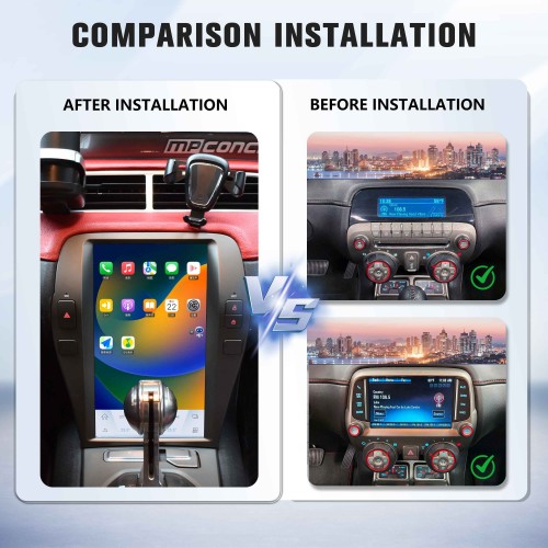 Viknav 12.1 Inch Android Car Radio for Chevrolet Camaro 2010-2015 GPS Navigation Auto Wireless Carplay  Multimedia Player Head Unit