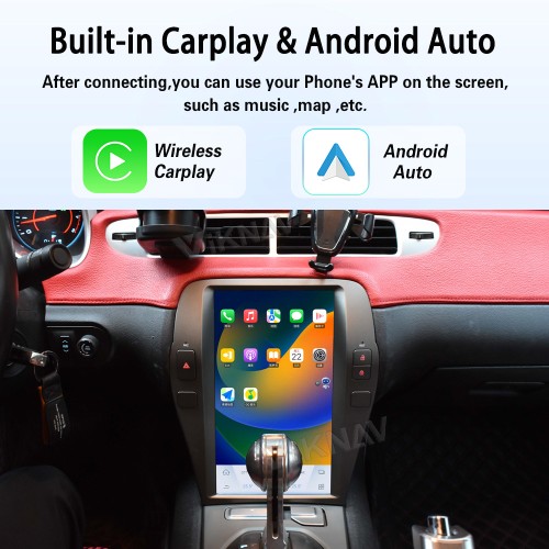 Viknav 12.1 Inch Android Car Radio for Chevrolet Camaro 2010-2015 GPS Navigation Auto Wireless Carplay  Multimedia Player Head Unit