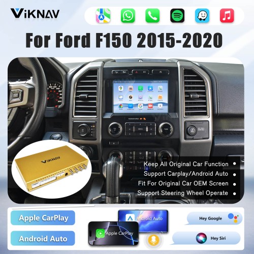 Upgrade Android Box For Ford F150 2015-2022 Wireless Carplay Touch Screen GPS Navigation Multimedia player Auto Stereo Head Unit SYNC2 and SYNC3