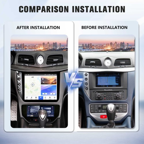 Viknav AC Panel 7 Inch for Maserati GT GC GranTurismo 2007-2017 Car air Conditioning Panel Climate Board AC Touch Screen