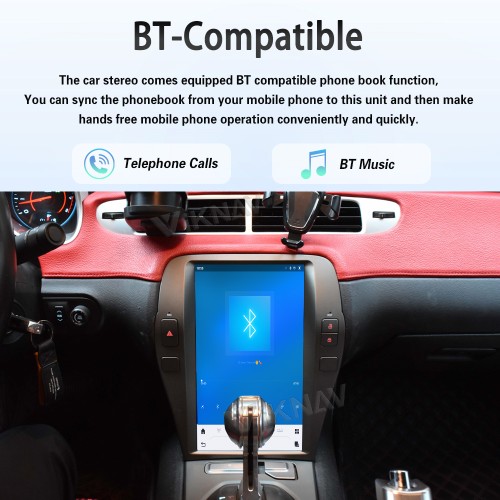 Viknav 12.1 Inch Android Car Radio for Chevrolet Camaro 2010-2015 GPS Navigation Auto Wireless Carplay  Multimedia Player Head Unit