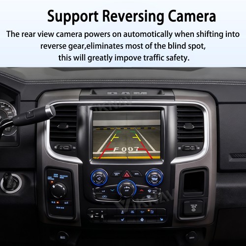 VIKNAV Linux Carplay System Box for Dodge Ram 2013-2018 Wireless CarPlay & Android Auto Retains Original Screen & Functions