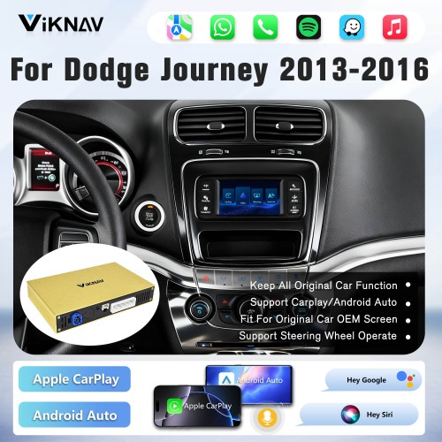 Viknav Linux Interface Box for Dodge Journey 2013-2016 Wireless CarPlay & Android Auto Retainer