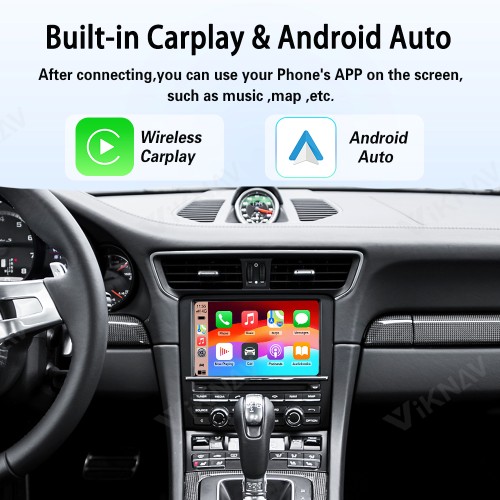 Viknav Linux System Wireless Carplay Android Auto Decorder Box for Porsche 911 2006-2018 Upgrade Interface Autolink Airplay Decoding Box