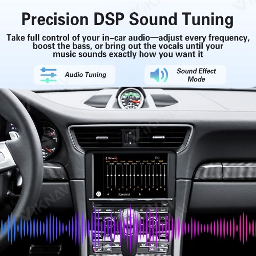 Viknav Linux System Wireless Carplay Android Auto Decorder Box for Porsche 911 2006-2018 Upgrade Interface Autolink Airplay Decoding Box