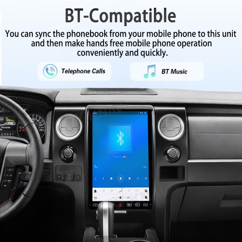 Viknav 14.4 Inch Car Radio Android For Ford F150 2013-2014 Stereo Wireless Carplay Android Auto Touch Screen GPS Navigation Multimedia player 128GB